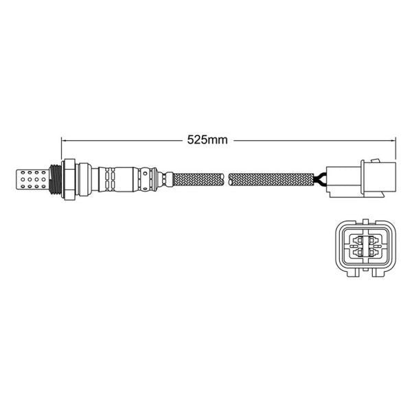NEW Exhaust O2 Oxygen Sensor FOR Mitsubishi Outlander (ZF series, 2.4L 4G69