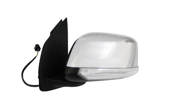NEW LEFT SIDE DOOR MIRROR FOR NISSAN NAVARA D40 12/05-04/15 LIGHT+HEATED+FOLDING