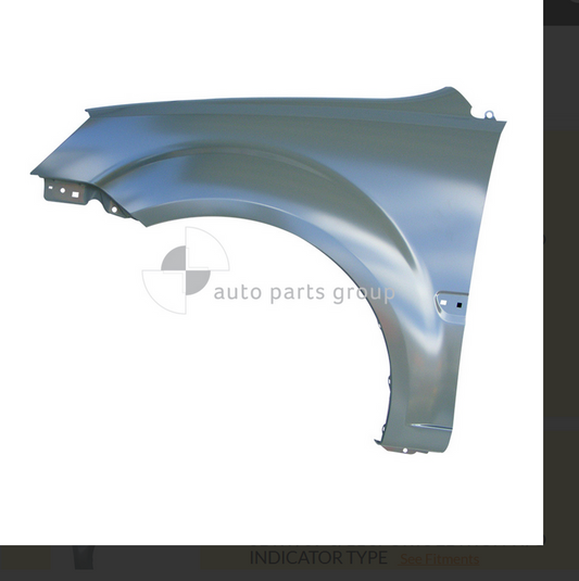 GENUINE LEFT FRONT GUARD FOR KIA RIO 5DR 7/09-6/11 SPORTS EDITION W/O INDICATOR