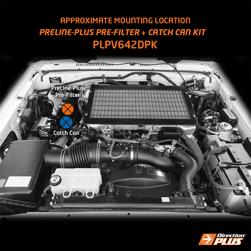 Pre-Filter + Provent Ultimate Catch Can Kit FOR Toyota Landcruiser 4.5L V8