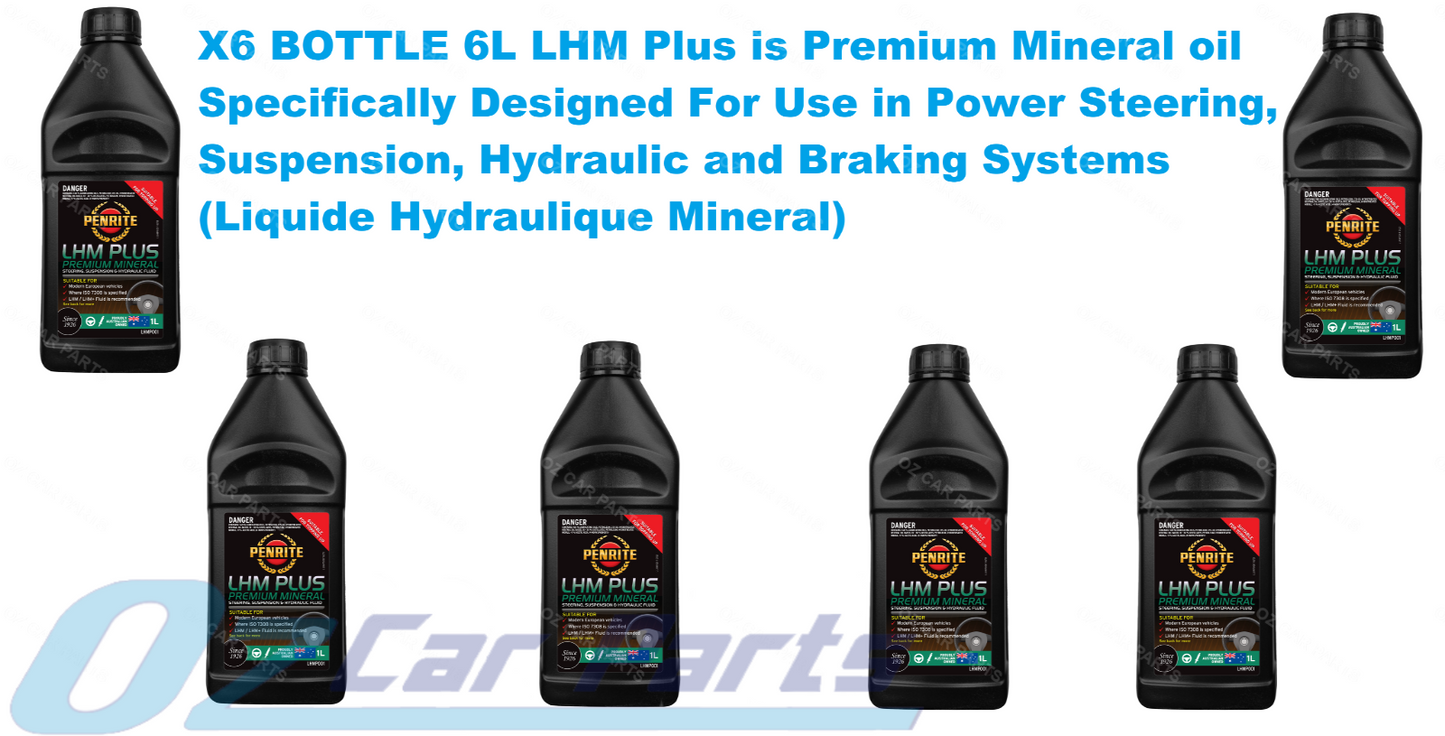 X6 BOTTLE 6L Power Steering Fluid Oil FOR LHM PLUS Mineral