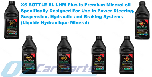 X6 BOTTLE 6L Power Steering Fluid Oil FOR LHM PLUS Mineral