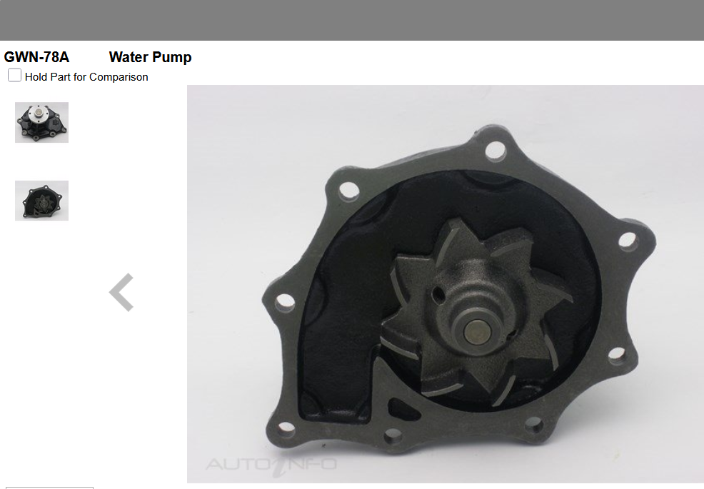 GENUINE GMB WATER PUMP+GASKET+SILICONE FOR NISSAN DIESEL UD Series MK1