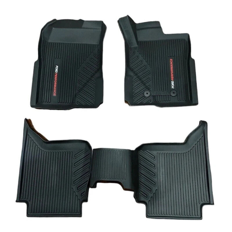 GENUINE FRONT REAR RUBBER FLOOR MAT SET FOR Ford Next-Gen Ranger 4/2022-ON
