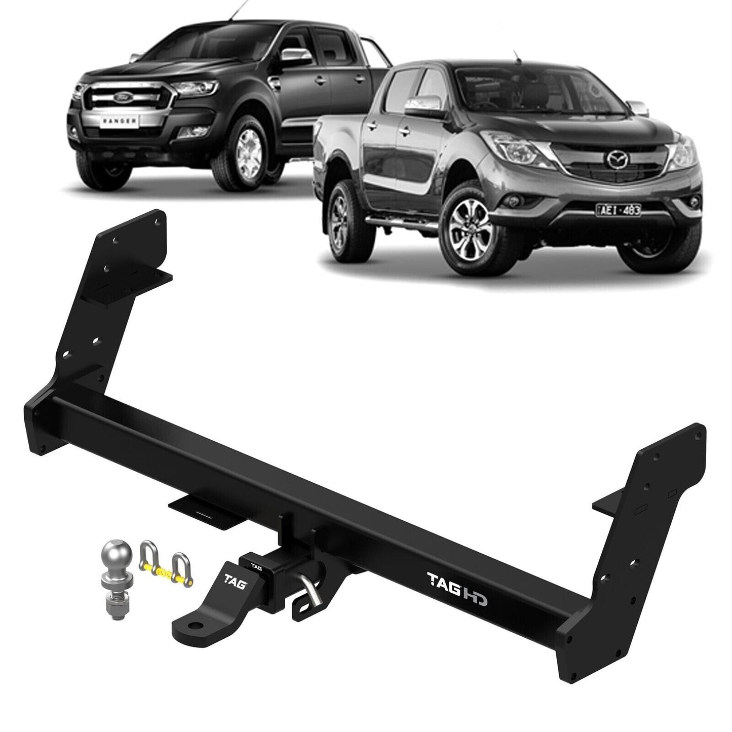 TAG Heavy Duty Towbar for Mazda BT-50 (11/2011 - 07/2020), Ford Ranger (01/2011