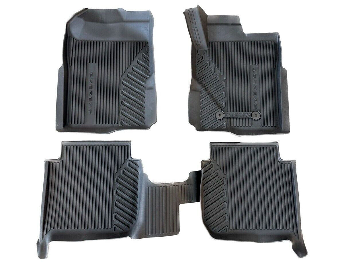 GENUINE FRONT REAR RUBBER FLOOR MAT SET FOR FORD EVEREST MY22 2022-ON