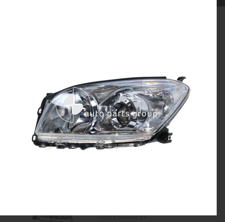 NEW PASSENGER LEFT SIDE HEADLIGHT LAMP FOR TOYOTA RAV4 8/2008-12/2012 V6