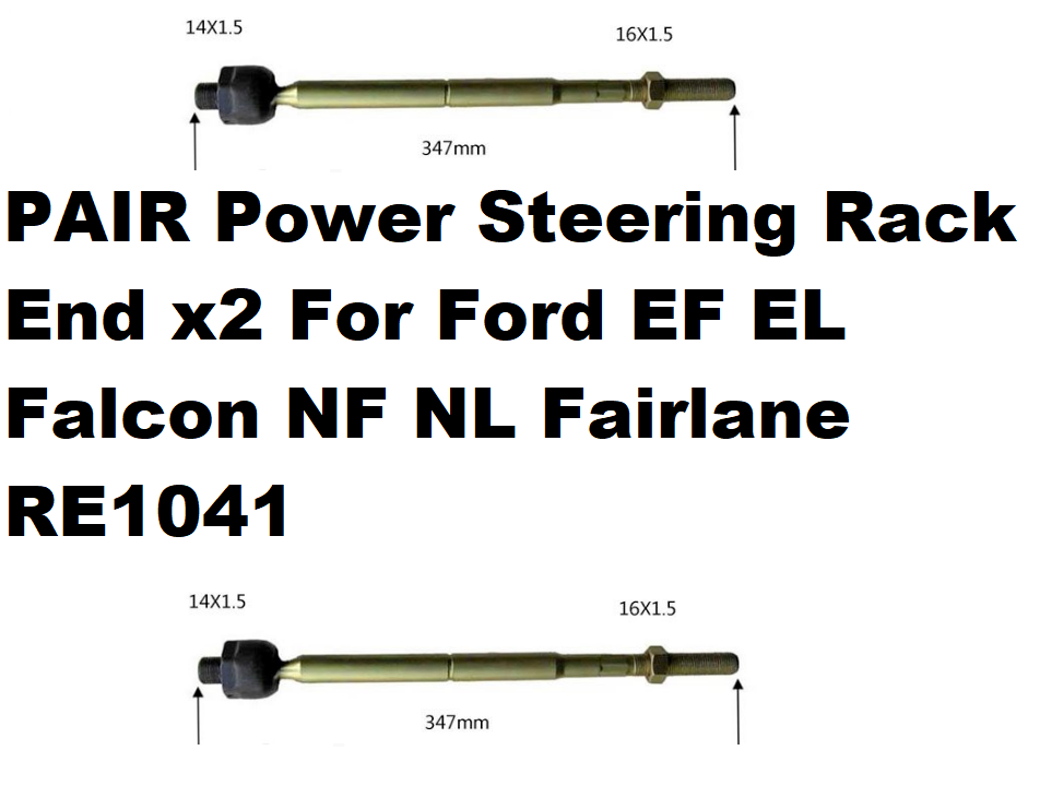 NEW PAIR Power Steering Rack End FOR Ford EF EL Falcon NF NL Fairlane