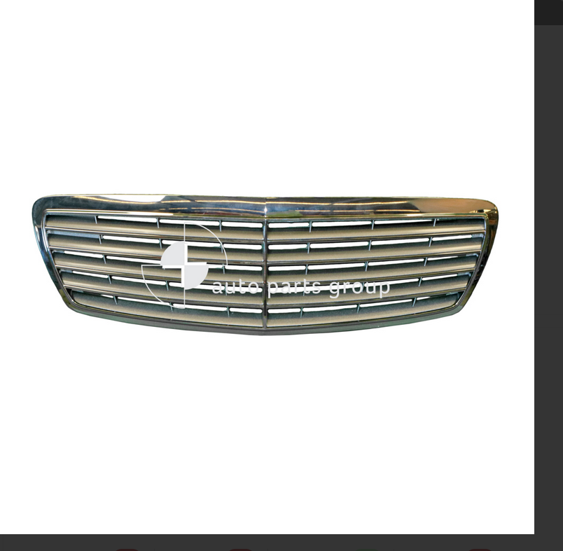 NEW FRONT GRILLE FOR Mercedes-benz E Class 9/2002-8/2006 SILVER/CHROME ELEGANCE