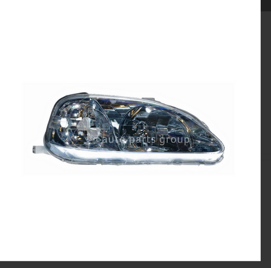 NEW RIGHT HEADLIGHT LAMP FOR Honda Civic 1/1999 -10/2000 HALOGEN MANUAL ADJUST