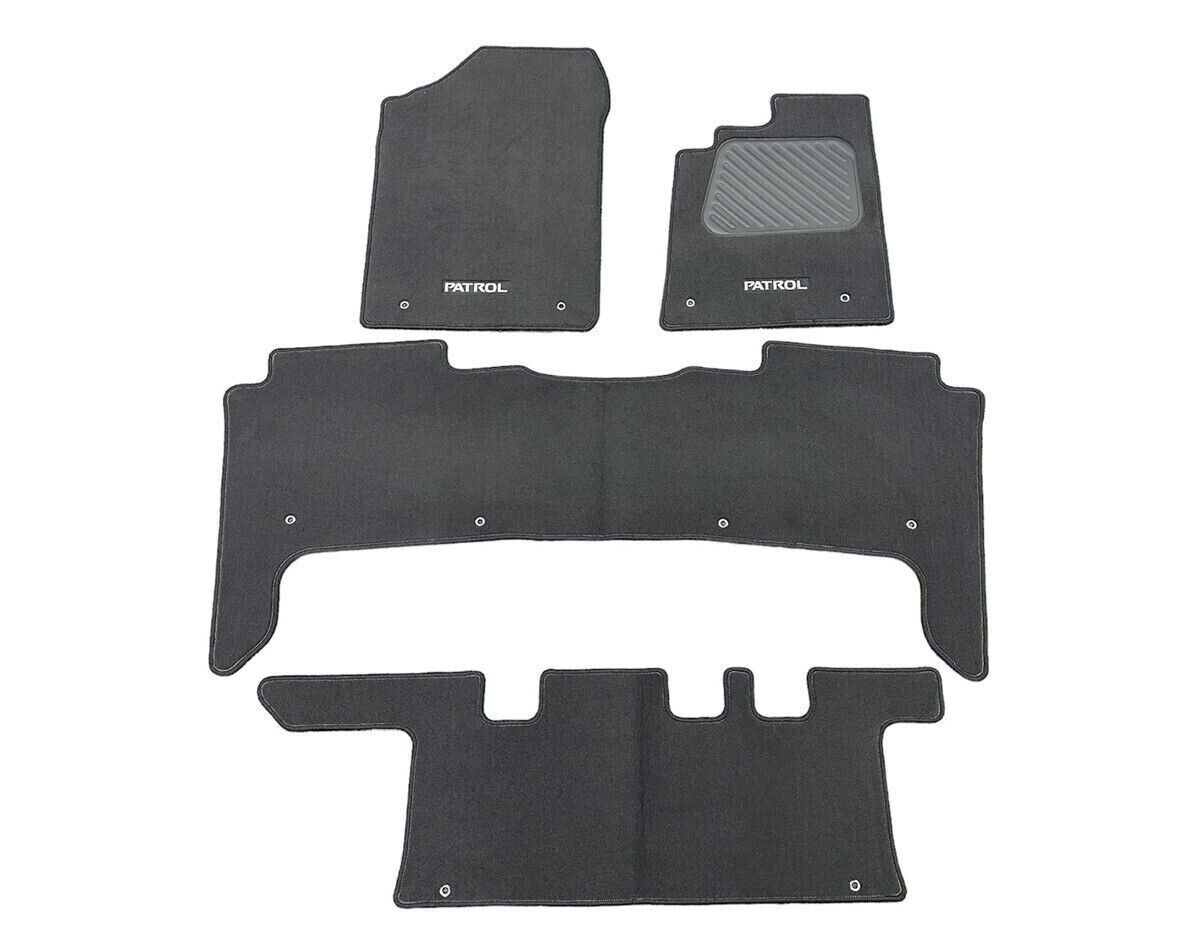 GENUINE FRONT & REAR FLOOR MAT CARPET SET FOR NISSAN Y62 PATROL Y-62