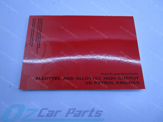 GENUINE NEW LOG BOOK SERVICE BOOK FOR HOLDEN COMMODORE VZ WL V6