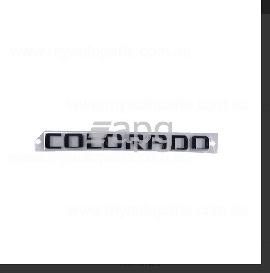 GENUINE TAIL GATE BADGE EMBLEM FOR Holden Colorado RG 6/2012-3/2019