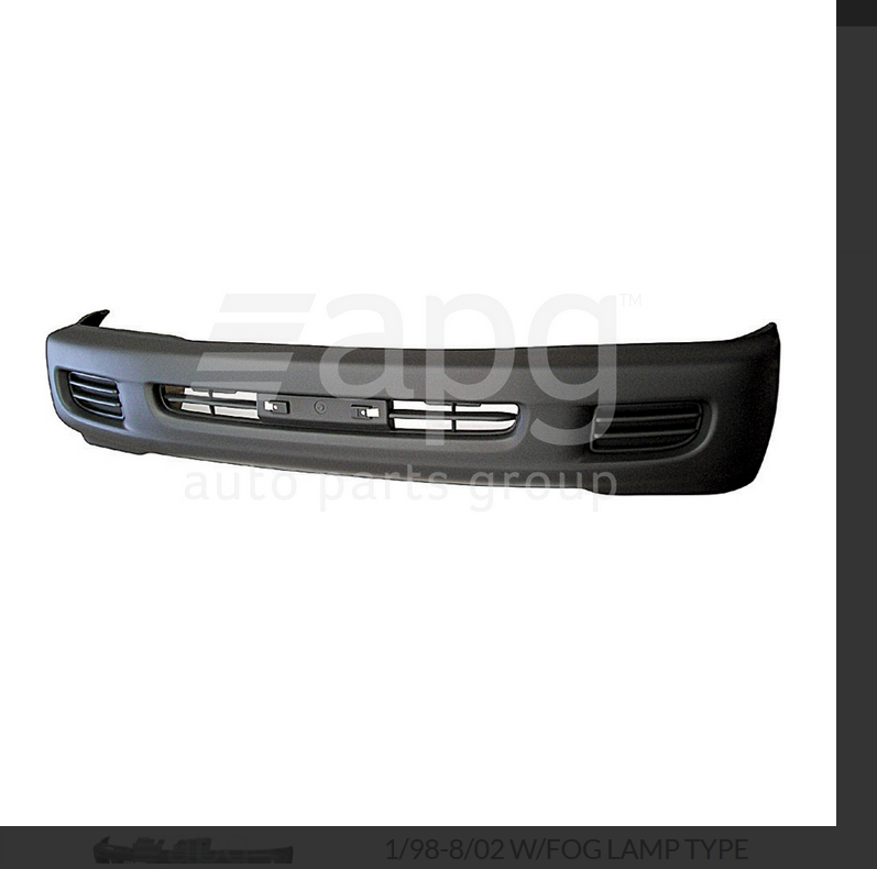 GENUINE FRONT BUMPER BAR FOR TOYOTA LANDCRUISER 1/1998-8/2002 W/O FOG LAMP TYPE