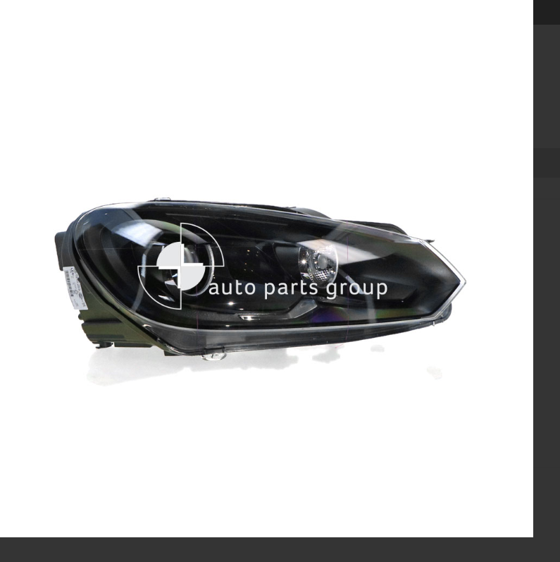 GENUINE RIGH HEADLIGHT FOR VOLKSWAGEN GOLF MK6 6/10-3/13 3/5DR R XENON BLACK TYP