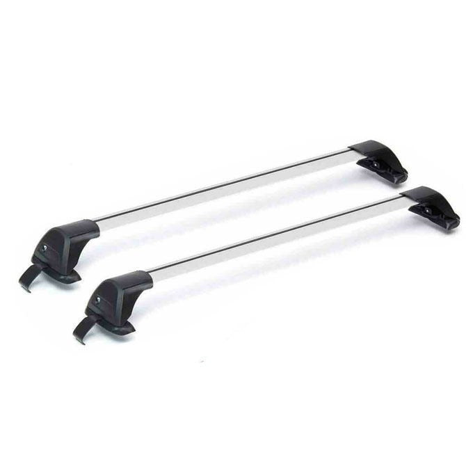 2x Silver NEW Aerodynamic Cross bar / Roof rack for Mitsubishi Triton 2006-2015
