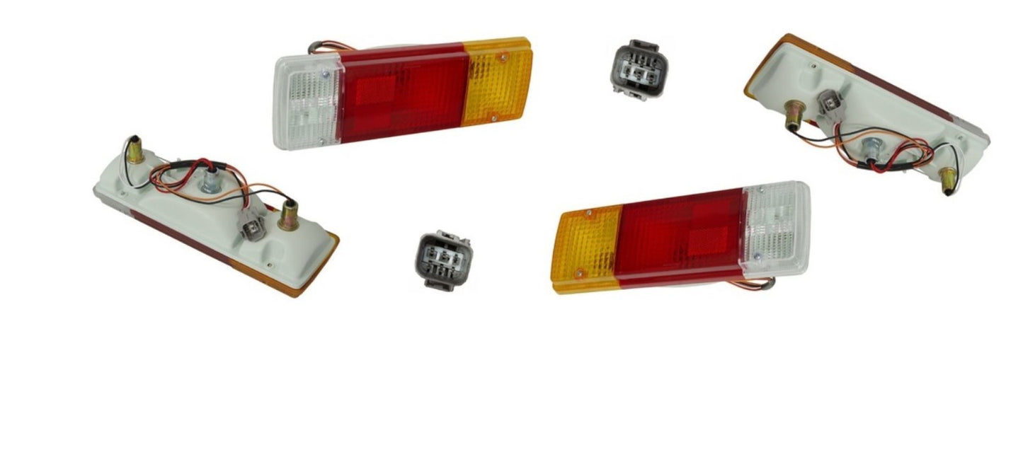 NEW PAIR TAIL LIGHT SET FOR TOYOTA HILUX 03/2005-ON TGN/KUN/GGN SQUARE PLUG