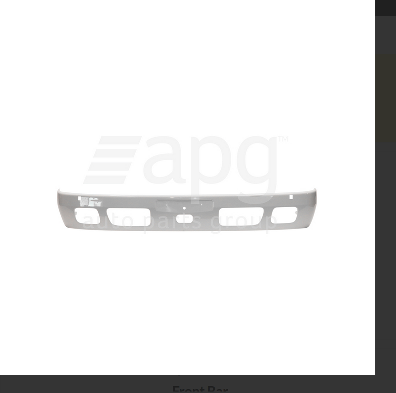 GENUINE FRONT BUMPER BAR FOR HINO 300 8/2011--ON NEW  CENTER BAR