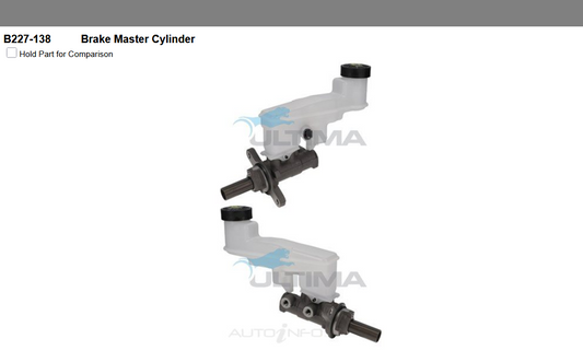 Brake Master Cylinder For TOYOTA Camry/Aurion ACV40 NO-VSC AUTO Only B227-138