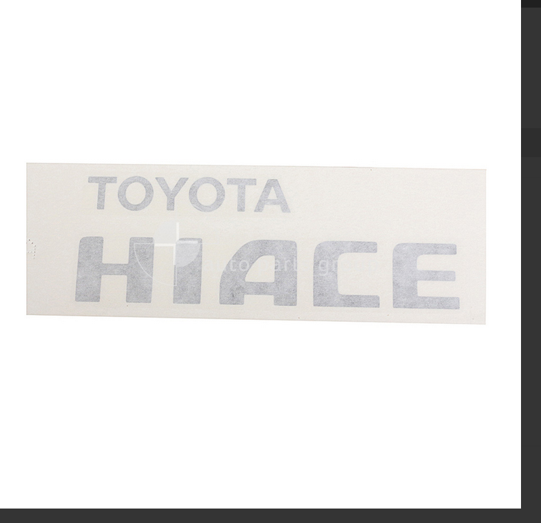 Genuine REAR TAIL GATE BADGE EMBLEM FOR TOYOTA HIACE VAN 1/2005-2/2019