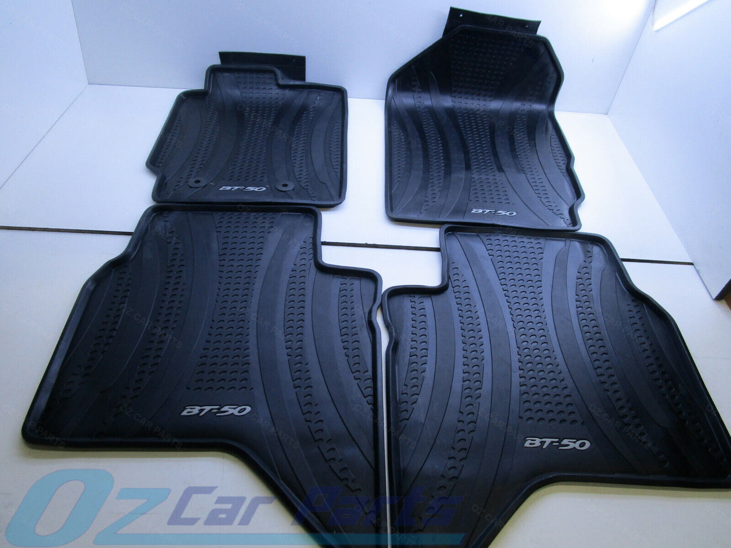 GENUINE RUBBER FLOOR MAT SET FOR MAZDA UTE DUAL CAB BT50 2011-2020 NEW X4 PCS