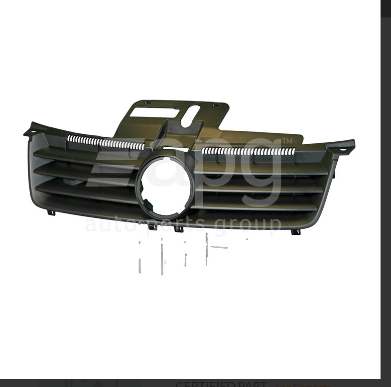 NEW FRONT BAR UPPER GRILLE FOR Volkswagen Polo 9N 7/2002-10/2005