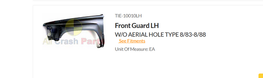 NEW LEFT FRONT GUARD FENDER FOR TOYOTA HILUX YN63 LN65 8/1983-8/1988
