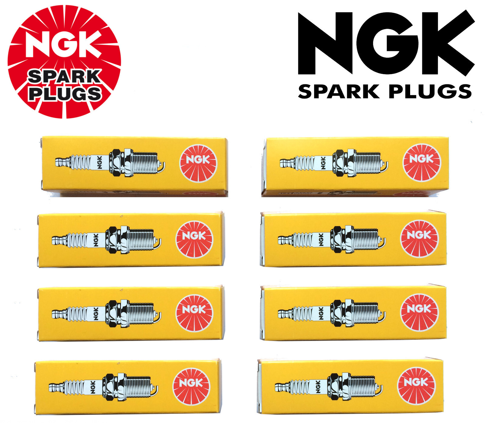 8 x NGK GENUINE SPARK PLUG SET FOR *BKR6ES-11* – ozcarparts-au