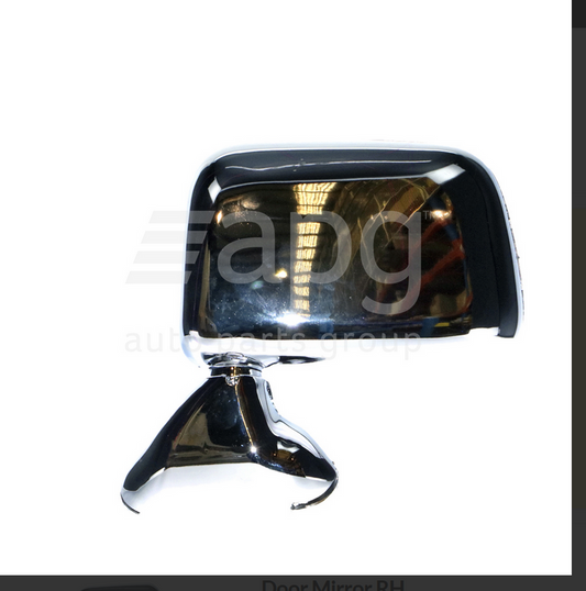 NEW LEFT CHROME DOOR MIRROR FOR TOYOTA HILUX 9/1988-8/1997 SKIN TYPE