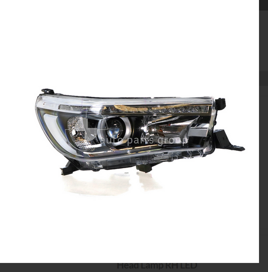 NEW RIGHT HEADLIGHT FOR TOYOTA HILUX 7/2015-4/2018 LED TYPE GGN125R GUN126R GUN1