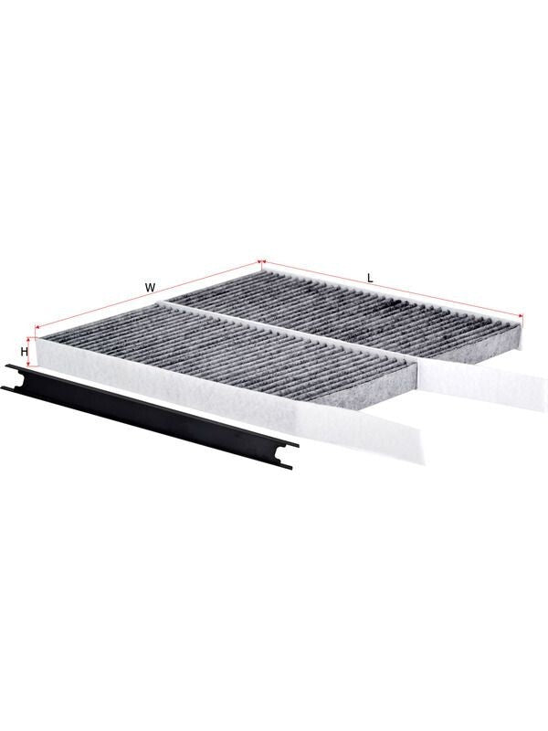 Carbon Activated Cabin Filter Pack of 2 Fits Renault Kangoo, Master