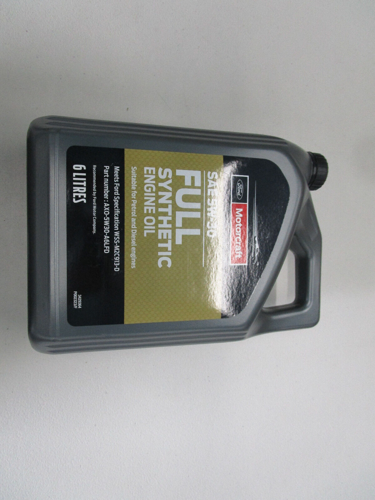 6L GENUINE FORD ENGINE OIL FOR FORD RANGER PX XLT 3.2L DIESEL X2 BOTTLE