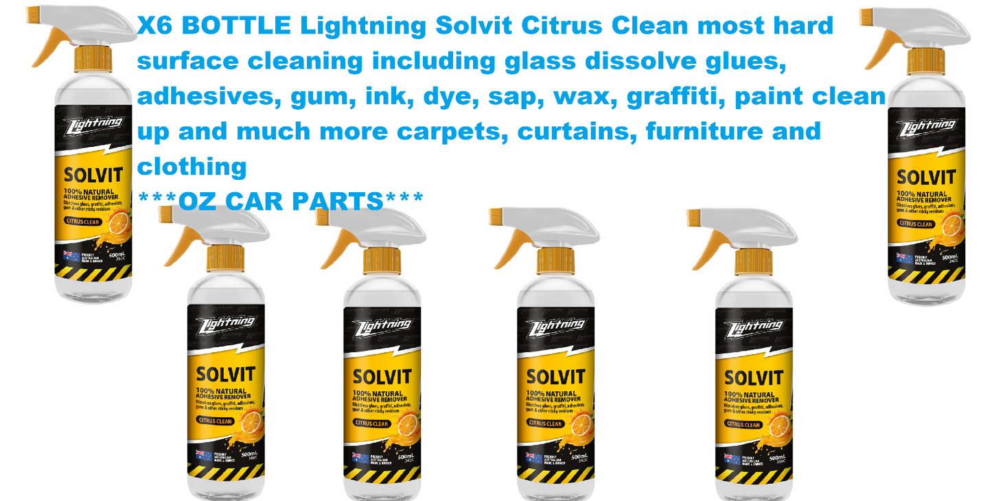 X6 BOTTLE LIGHTNING SOLVIT CITRUS CLEAN 260C *PENRITE*