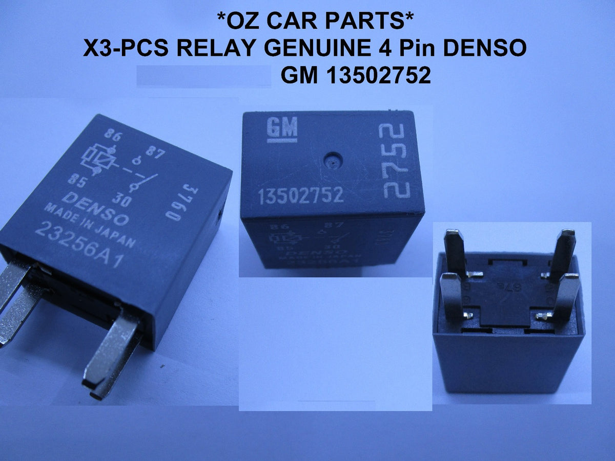 X3-PCS Genuine RELAY 4 Pin DENSO FOR 13502752