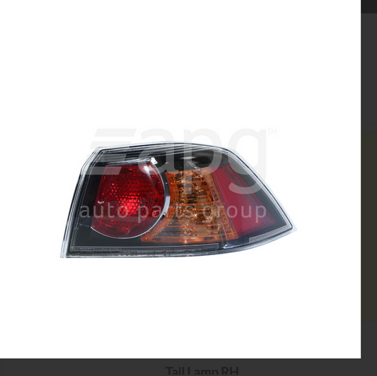 NEW RIGHT TAIL LIGHT LAMP FOR Mitsubishi Lancer 8/09-3/14 SEDAN BLACK TYPE ALL