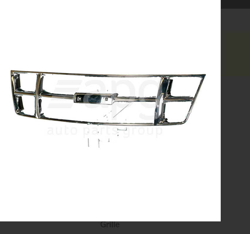 GENUINE FRONT GRILLE FOR ISUZU D-MAX 10/2008-6/2012 DMAX OUTER SECTION CHROME