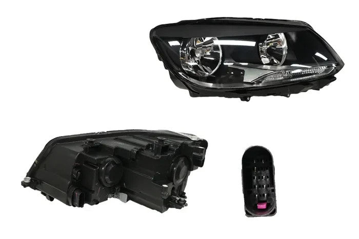 RIGHT HEADLIGHT FOR VOLKSWAGEN CADDY 2K-2KC 8/10-5/15 BLINKER ON LOWER CENTER