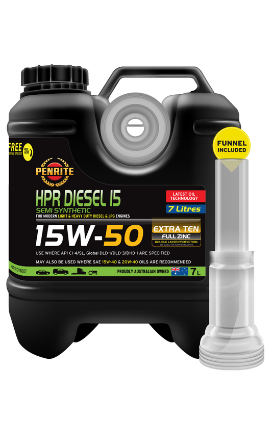 7-Litre *PENRITE*-HPRD15007- HPR DIESEL 15 15W-50 (Semi Syn.) ENGINE OIL diesel
