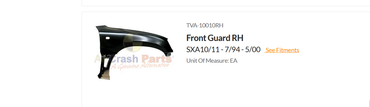 NEW RIGHT DRIVER SIDE FRONT GUARD FENDER FOR TOYOTA RAV4 7/1994-5/2000 SXA10-11