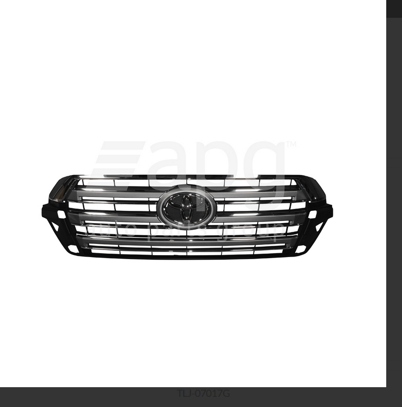 GENUINE FRONT GRILLE FOR TOYOTA LANCRUISER CHROME PRECRASH SENSOR TYPE 9/15-8/18