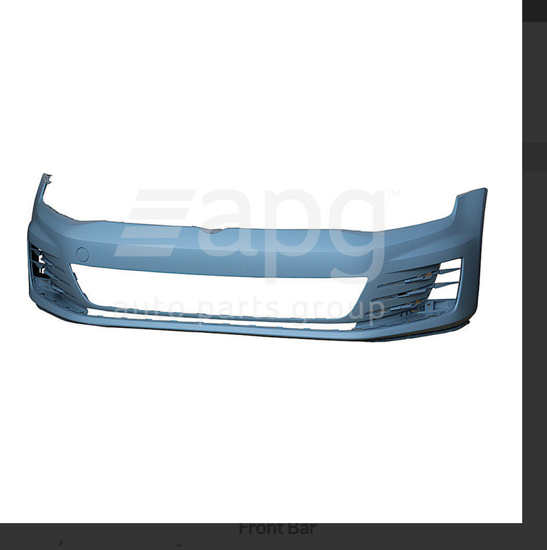 NEW FRONT BAR BUMPER FOR VW VOLKSWAGEN GOLF MK7 A7 GTI 10/2013-8/2016 HATCH GTI