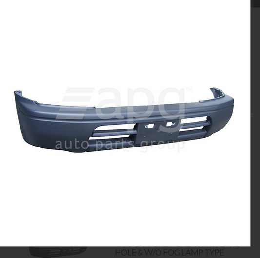 GENUINE FRONT BUMPER BAR FOR TOYOTA PRADO 4/96-6/99 GXL/VX BLACK W/FLARE & W/O F