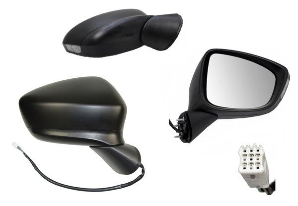 NEW DRIVER SIDE DOOR MIRROR FOR MAZDA CX-5 KE 02/2012 ~ 10/2014 BLACK 6-PIN