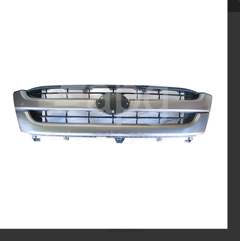 NEW FRONT GRILLE FOR TOYOTA HILUX TWO HORIZONTAL SILVER BARS TYPE 9/2001-2/2005