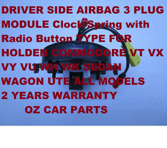 Clock Spring AIRBAG MODULE FOR HOLDEN COMMODORE VT VX VU WH VY WK NEW