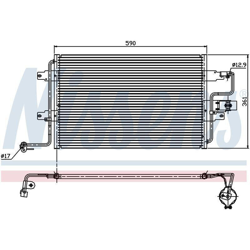 NEW AIRCON AC Condenser fits VW Golf IV 1997-2004 Bora 1998- Audi A3/S3 1997-