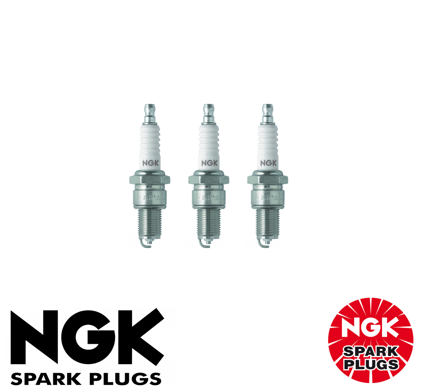 3 x GENUINE NGK SPARK PLUG SET FOR Suzuki Hatch SS80V 0.8L (F8B) 796cc