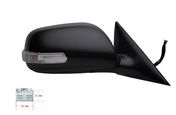 NEW DRIVER SIDE DOOR MIRROR FOR TOYOTA AURION GSV40 10/2006-08/2009 5-PIN
