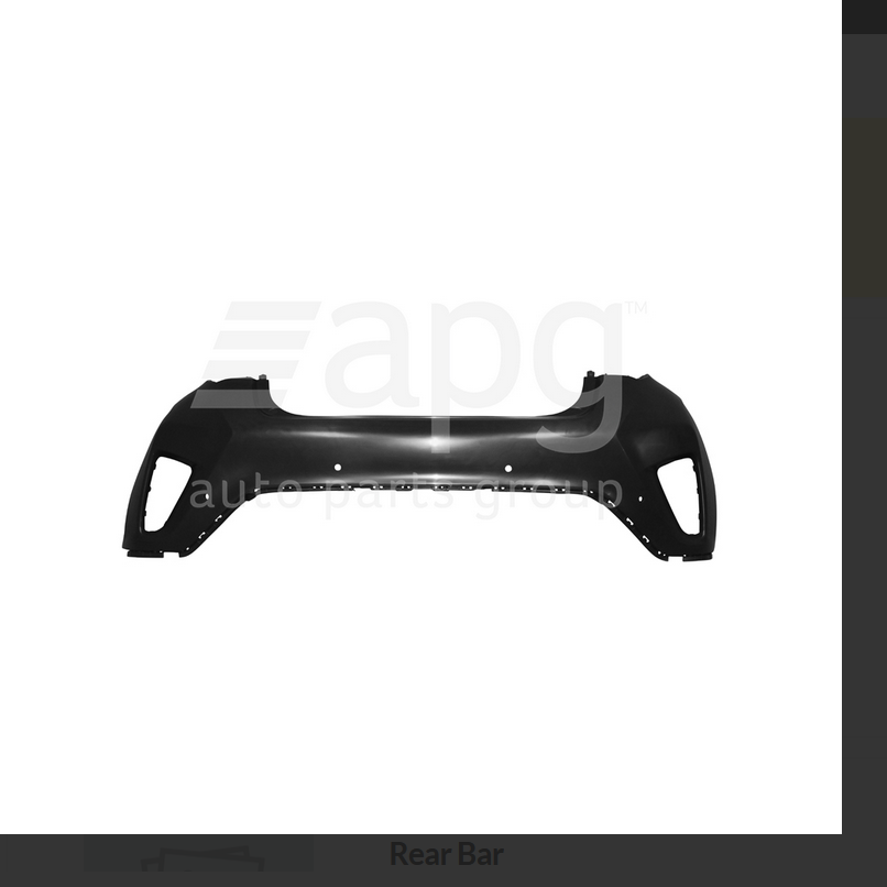 GENUINE REAR BUMPER BAR FOR HYUNDAI VELOSTER 7/2019-ON JS