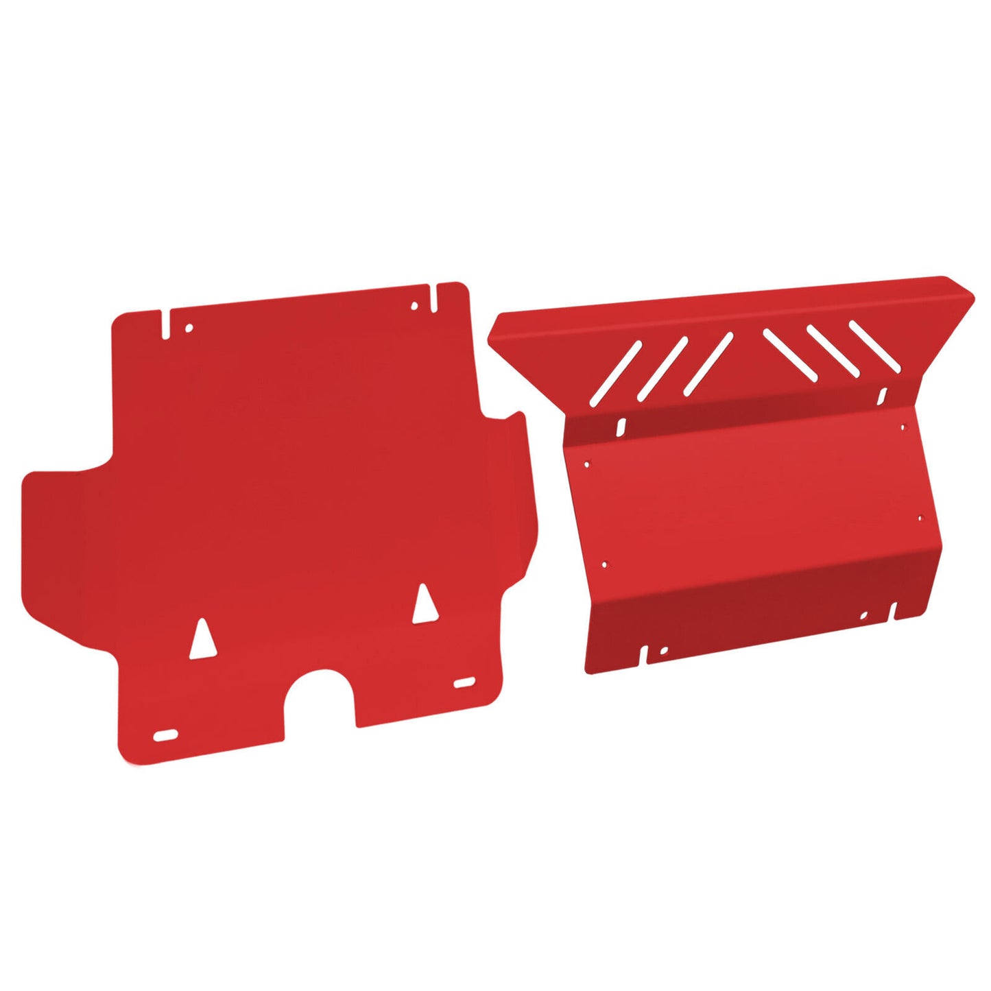 2pcs Bash Plate Fit For Toyota Hilux N70 SR SR5 2005-2015 3mm Red Front Guard Pr